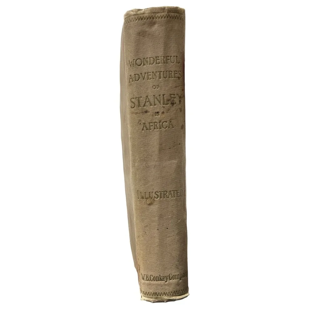 Wonderful Adventures of Stanley in Africa WB Conkey Co Antique Illustrated Book‎